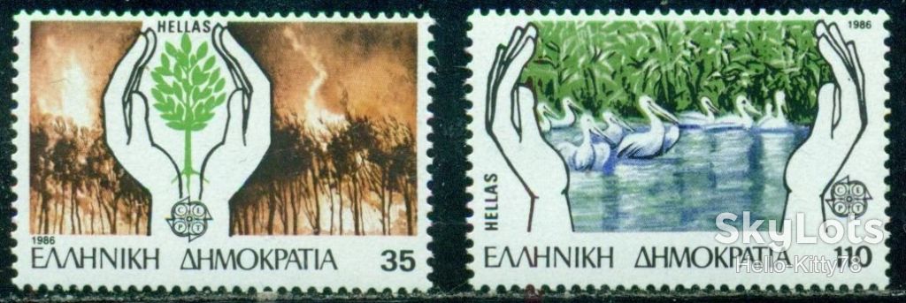 Греция 1986 Европа СЕРТ Mi 1630-1631А MNH - фото фото фото 0