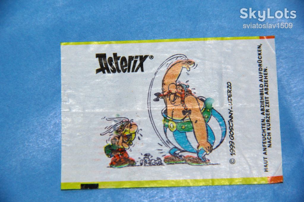вкладыш от жевательной резинки ASTERIX Fleer - фото фото фото 3