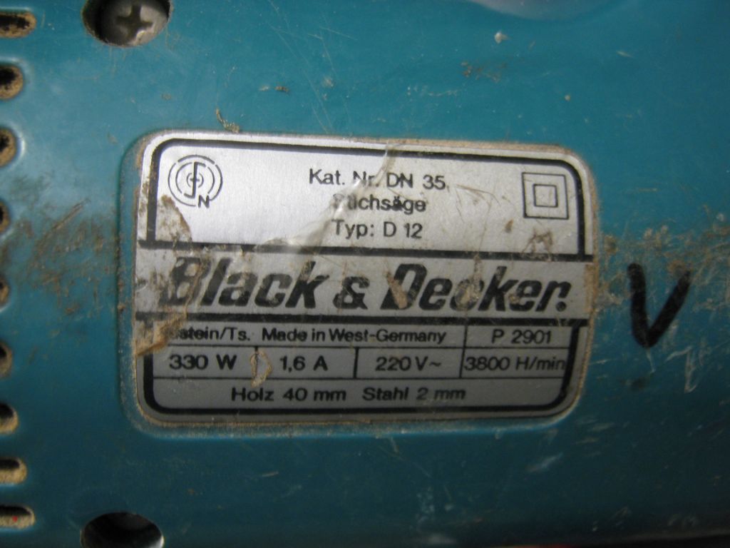 Электролобзик Black &amp; Decker D-12     (б / у). - фото фото фото 6
