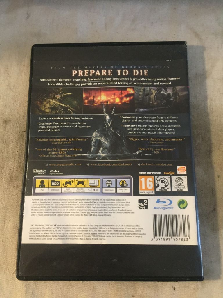 Диск Sony Playstation 3 -  Dark Souls. Оригинал! - фото фото фото 3