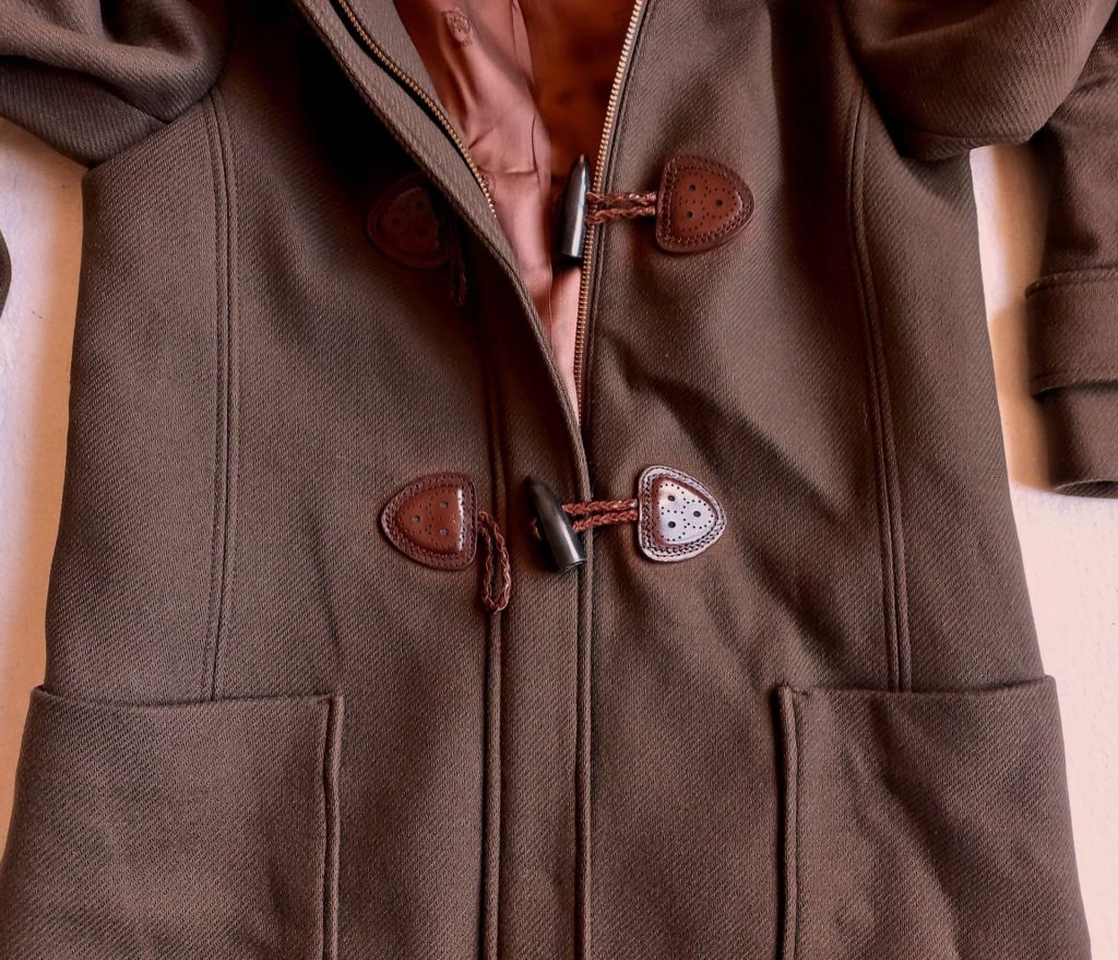 Пальто дафлкот вовна хутро Massimo Dutti XS - фото фото фото 2
