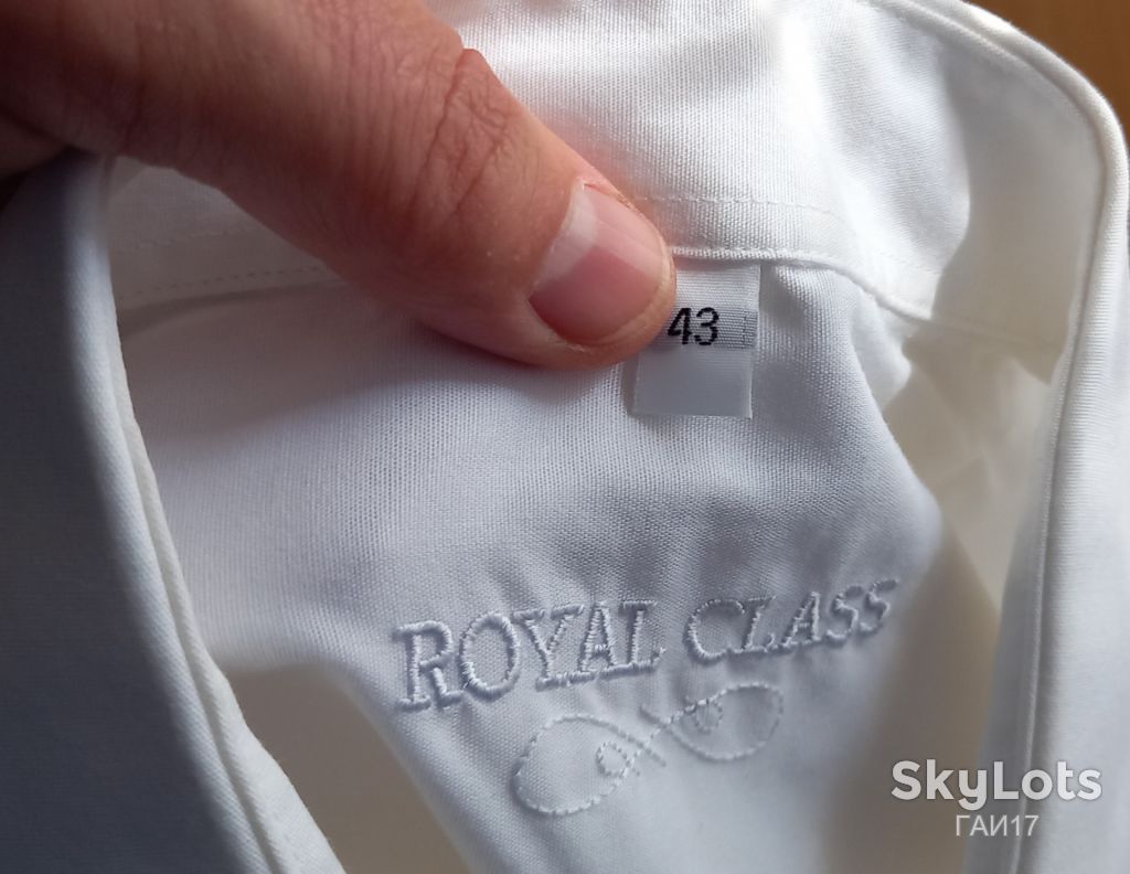 Рубашка от бренда «Royal Class»/Германия/43/White. Сток. - фото фото фото 3
