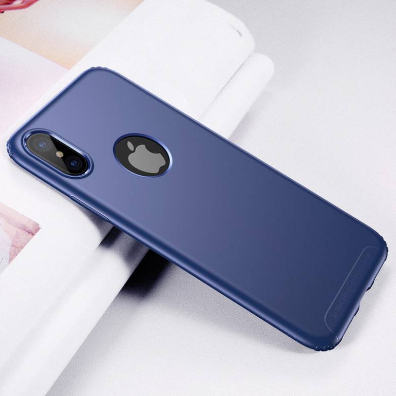 Чехол Baseus для iPhone X/Xs Soft Case Blue (WIAPIPHX-SJ03) - фото фото фото 4
