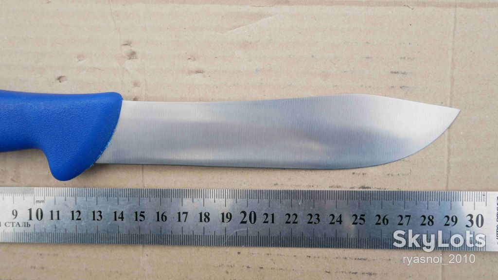 Plys TZHX065 D6, Plastic blue, 40Cr13 Satin, Kitchen Knife, Fixed - фото фото фото 3