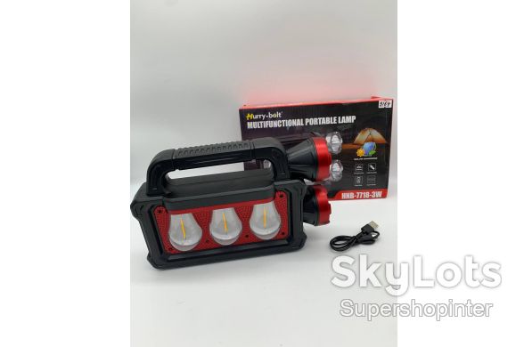 Фонарь ручной Hurry-bolt Multifunctional Portable Lamp HNB-7718-3W - фото фото фото 6