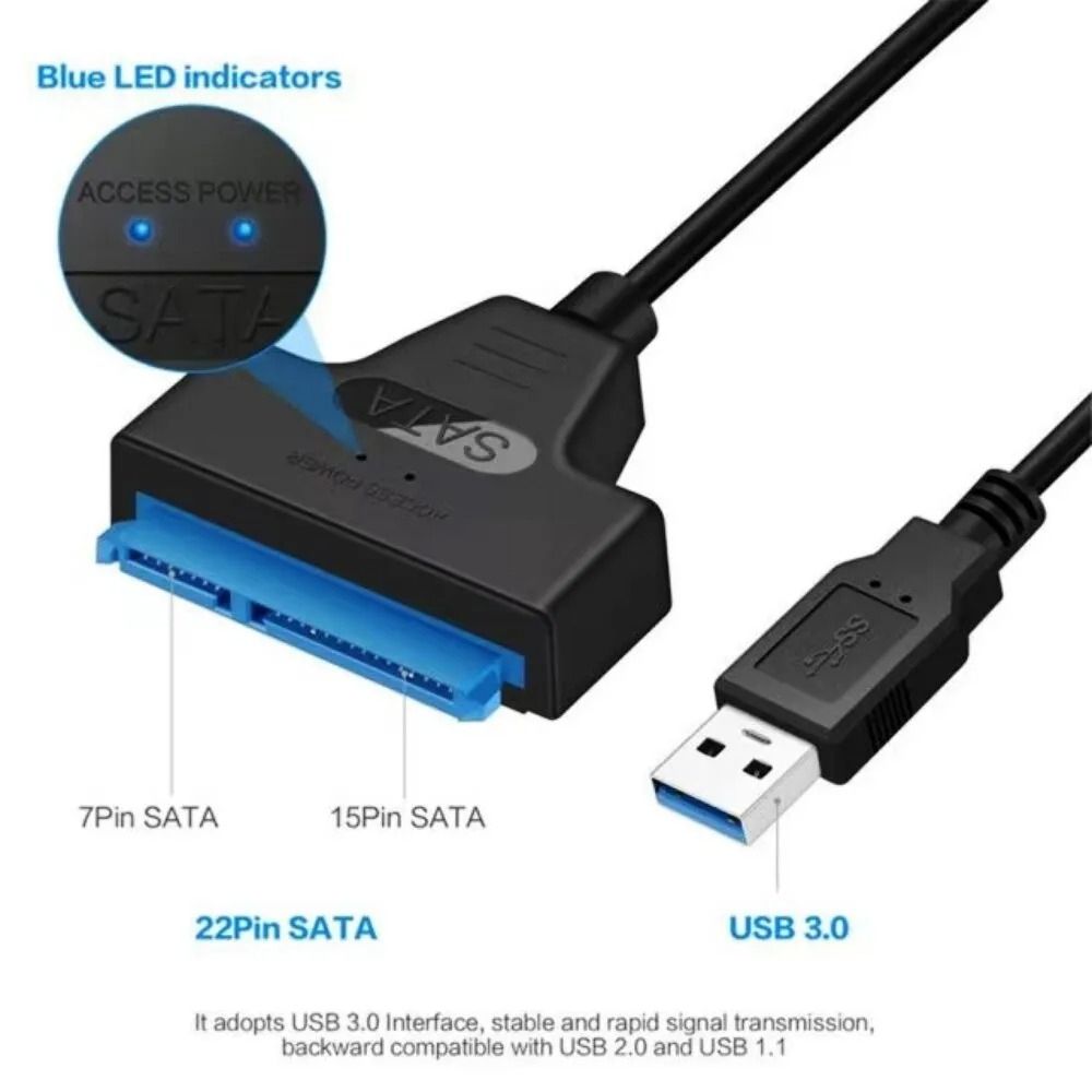 Переходник,Кабель-адаптер USB 3.0 для SSD и жесткого диска. - фото фото фото 2