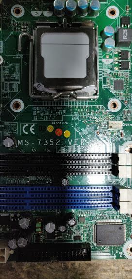 Мат. плата MSI MS-7352 ver 1.0 LGA775 Q33 SATA MicroATX 4DDR2 № 90912 - фото фото фото 1