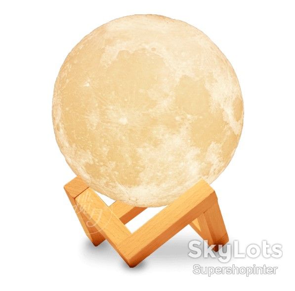 Ночник 3D светильник луна Moon Touch Control 15 см, 5 режимов - фото фото фото 5
