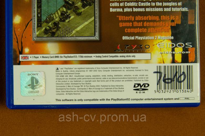 Диск Playstation 2 - Commandos 2 Men of Courage - фото фото фото 3