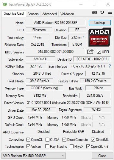 Відеокарта Peladn AMD Radeon RX 580 8Gb 256-Bit 2048SP Gaming - фото фото фото 1