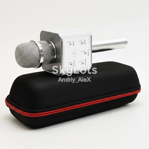 Bluetooth-мікрофон-караоке Wireless Microphone &amp; HiFi Speaker  (микрофон с чехлом) - фото фото фото 7