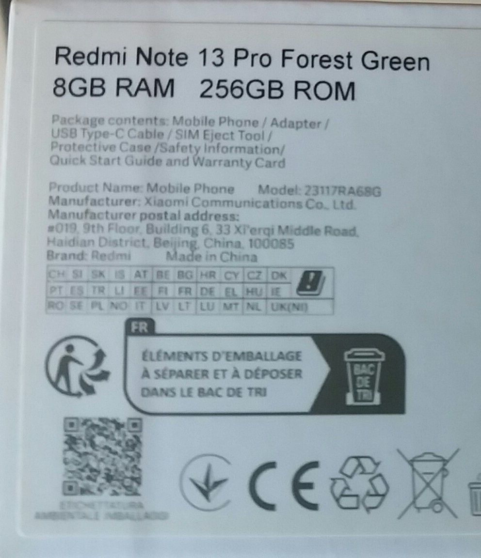коробка от телефона xiaomi redmi note  13 PRO - фото фото фото 2
