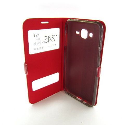 ЧЕХОЛ КНИЖКА ПОДСТАВКА SMART Samsung J7 J700 червоний - фото фото фото 2