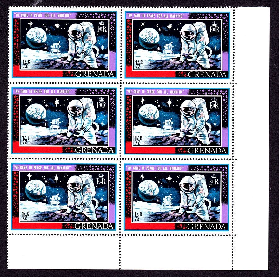 Космос . Гренада 1969 г  MNH - шестиблок - - фото фото фото 0
