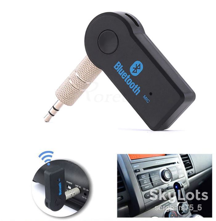 Блютуз AUX адаптер ресивер X6 с функцией hands free (свободные руки) - фото фото фото 1