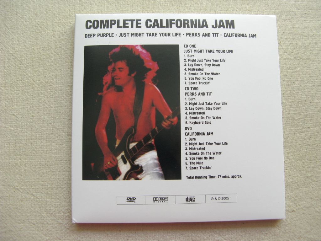 CDLP Deep Purple. Complete California Jam. 2CD+DVD 1974/2005. - фото фото фото 6