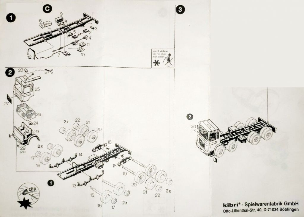 MAN 30.331 VF шасси Stetter 4-осный набор сборка КИТ- 1:87 H0 - фото фото фото 1