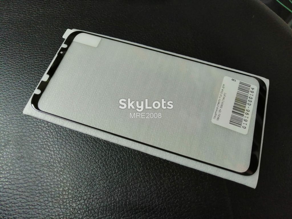 Защитное стекло Full glue для Meizu 16 Plus black - фото фото фото 1