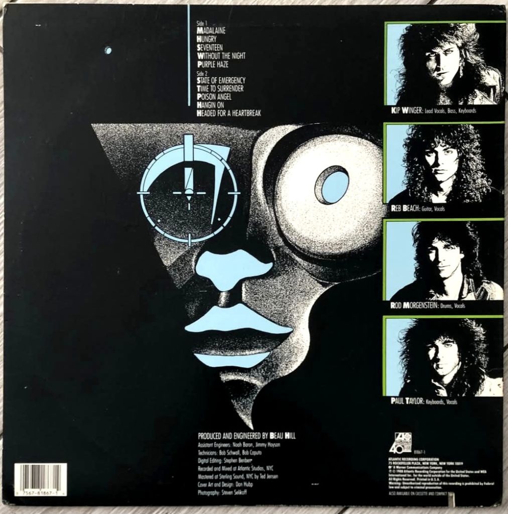 Winger - Winger - 1988.  (LP). 12. Vinyl. Пластинка. USA. - фото фото фото 1