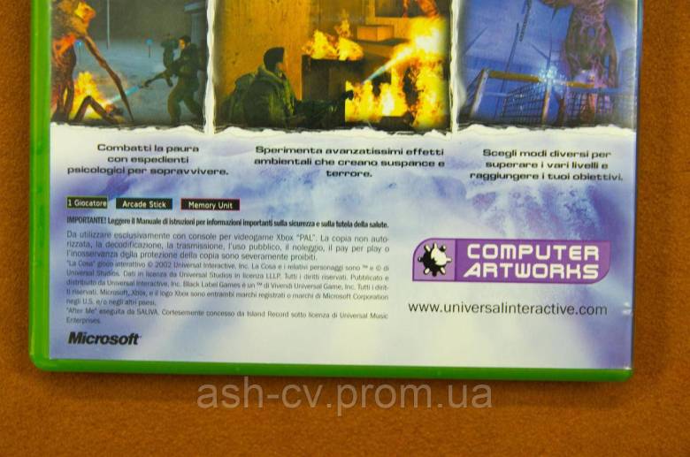 Диск XBOX - The Thing (La Cosa) - фото фото фото 2