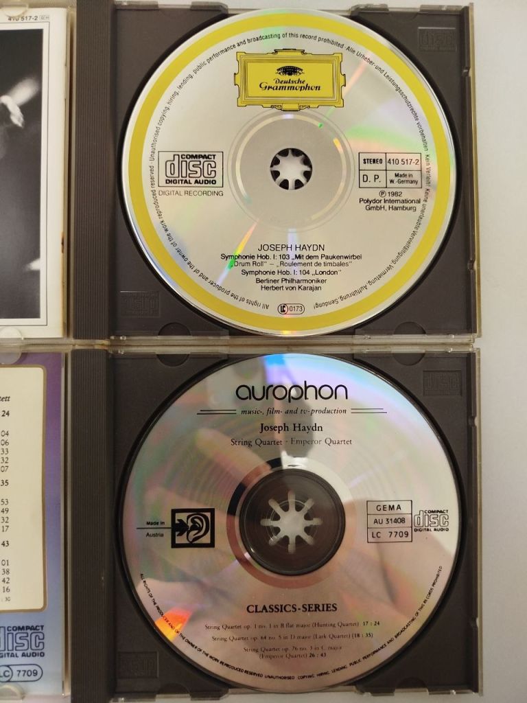 Haydn — 2 класичних CD  (Karajan DG + Aurophon) Йозеф Гайдн — Німеччина - фото фото фото 4