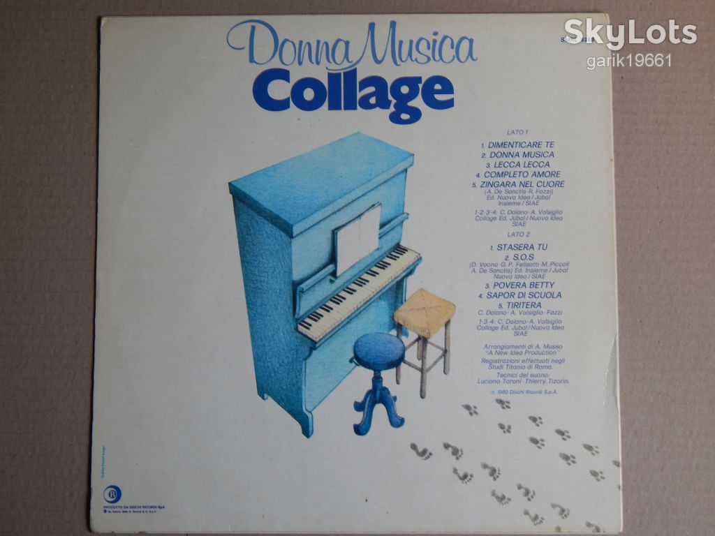 Collage ‎– Donna Musica      (Ricordi ‎– SMRL 6268, Italy)  EX+/EX (+) - фото фото фото 1