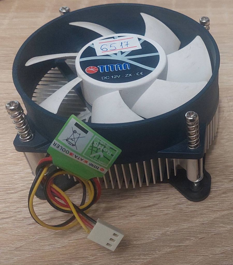 Кулер для процесора TITAN Socket 1150/1151/1155/1156 б/в код.6517 - фото фото фото 0