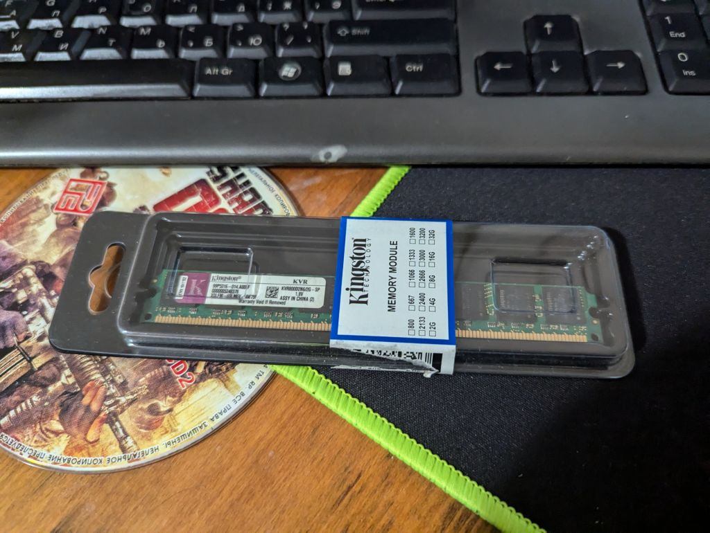 Kingston DDR2 2GB 800MHz PC2-6400 DDR2 DDRII ДДР2 ОЗУ RAM 2ГБ - фото фото фото 2