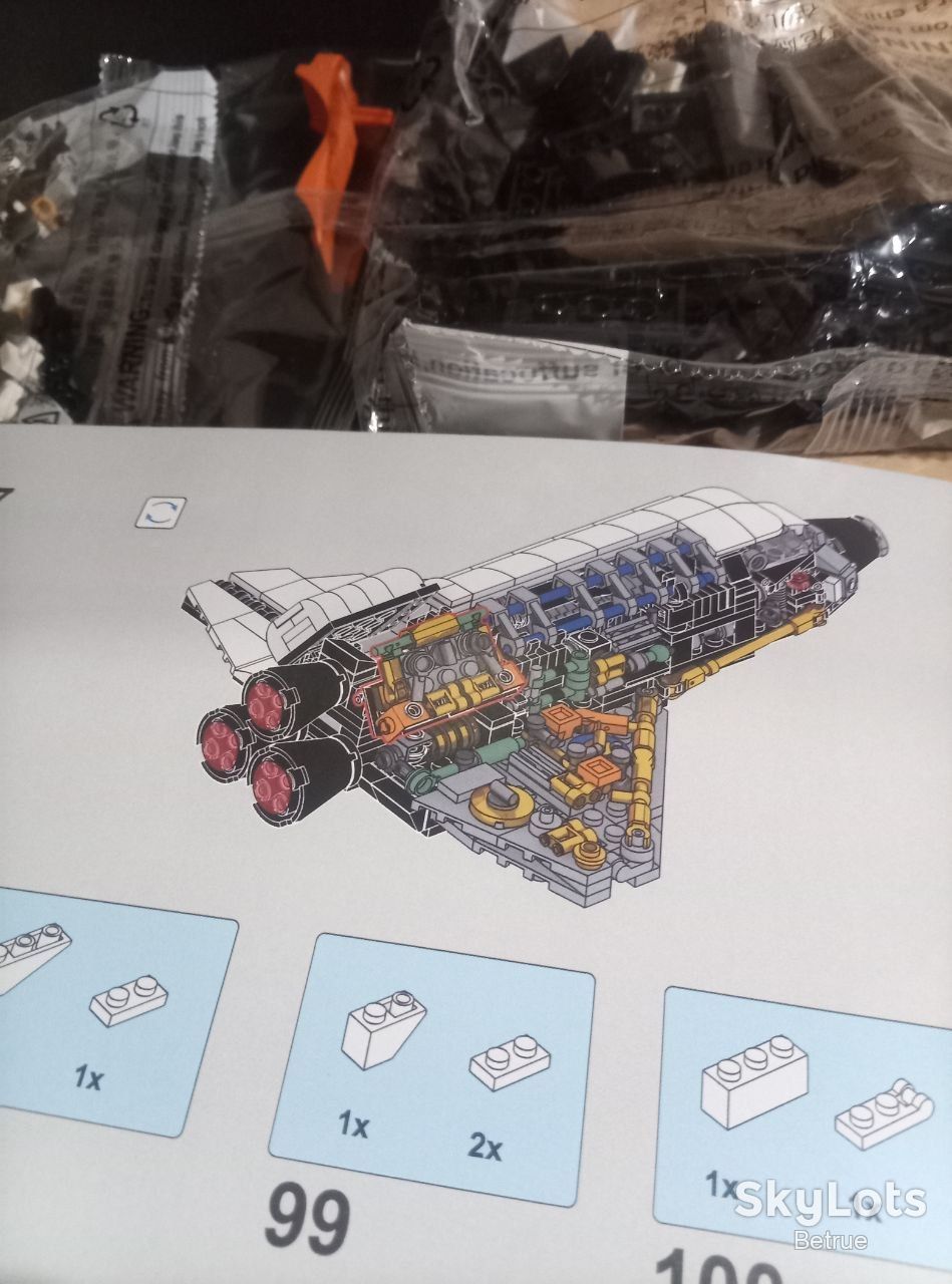 536дт.Конструктор Космічний Шатл TYCOLE Firmament 2054 з Підставкою 8+ 536 Деталей  (19947) - фото фото фото 5