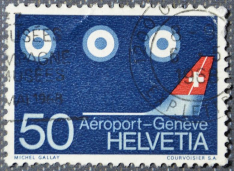 Швейцария Авиация Аэропорт Женева 1968 - фото фото фото 0