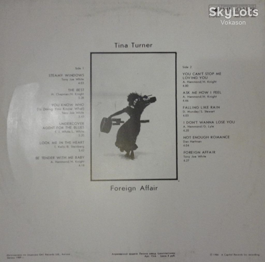 Tina Turner – Foreign Affair NM-/NM - фото фото фото 1