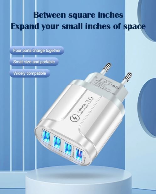 Зарядное устройство QC3.0, 4 USB, НОВОЕ - фото фото фото 1