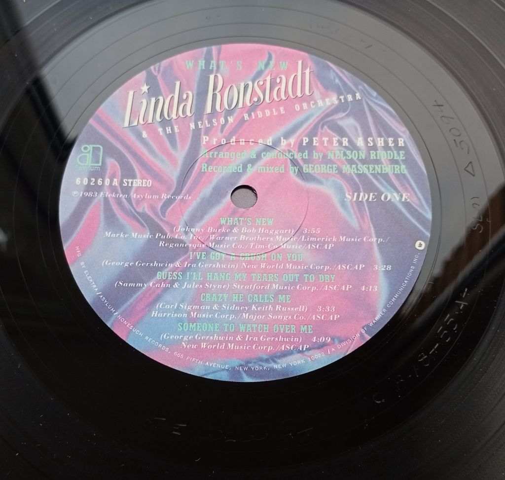 LINDA RONSTADT &amp; THE NELSON RIDDLE ORCHESTRA What's New LP EX - фото фото фото 2