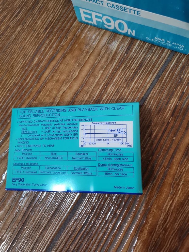 Аудио кассета Sony EF90 - фото фото фото 2