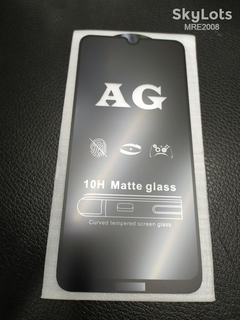 Матовое защитное стекло Full glue для Xiaomi Redmi Note 8 black - фото фото фото 1