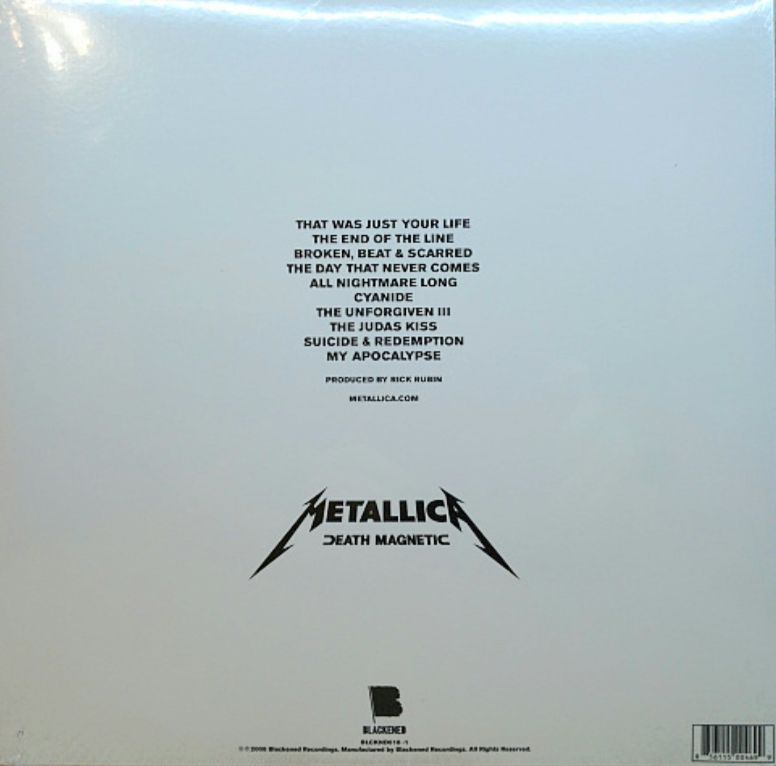 Metallica - Death Magnetic - 2008.   (2LP). 12. Vinyl. Пластинки. US. S/S. - фото фото фото 1