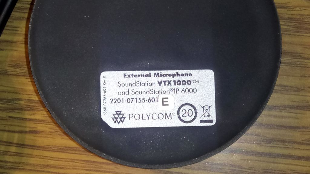 МИКРОФОН ДЛЯ КОНФЕРЕНЦ-ТЕЛЕФОНА POLYCOM SOUNDSTATION VTX1000 IP 6000 - фото фото фото 3