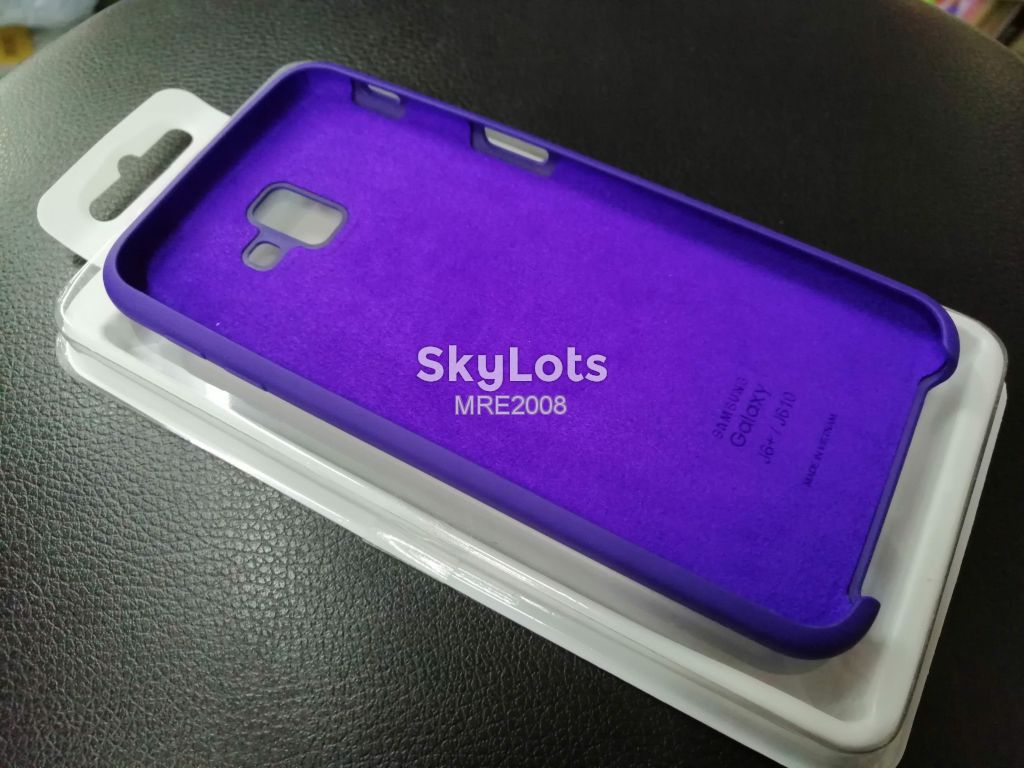 Чехол Silicone Cover для Samsung Galaxy J610 J6 Plus violet - фото фото фото 3