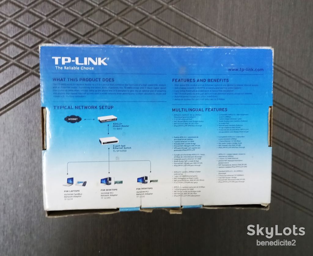 Модем маршрутизатор TP-Link ADSL 2+ модель: TD-8810 Новый - фото фото фото 6
