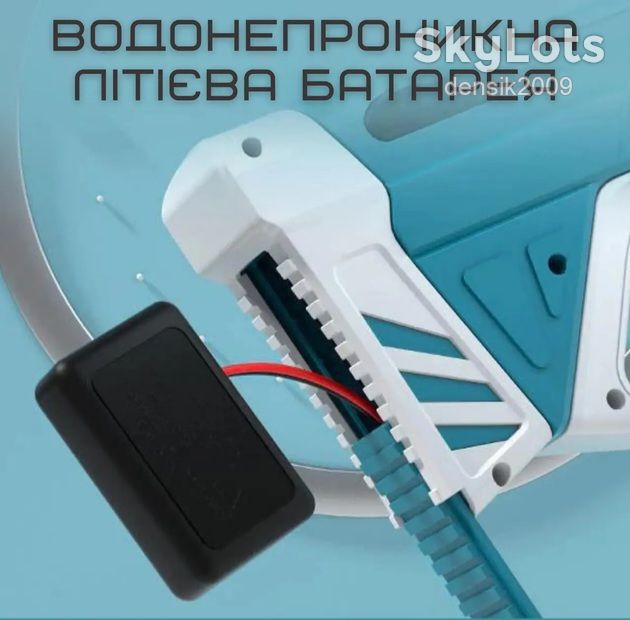 Водяний електричний автомат на акумуляторі Superior. Бластер з автоматичним насосом. - фото фото фото 4