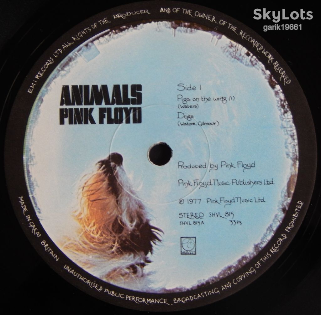 Pink Floyd – Animals  (Harvest – SHVL 815, UK) inner sleeve VG+/EX+ - фото фото фото 4