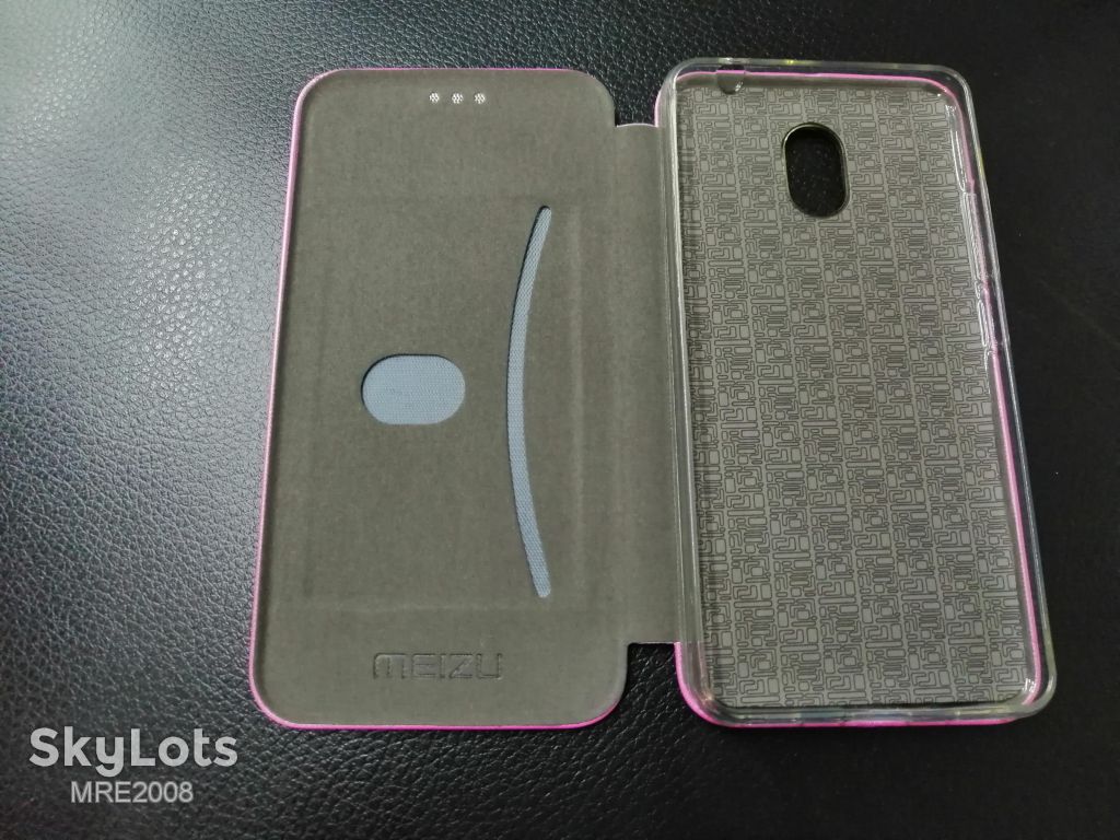 Чехол-книжка Premium Leather для Meizu M5c pink - фото фото фото 1