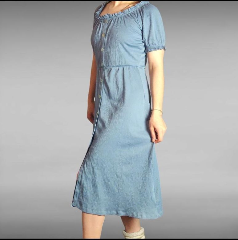 Сукня міді жіноча h&amp;amp;m блакитне - фото фото фото 0