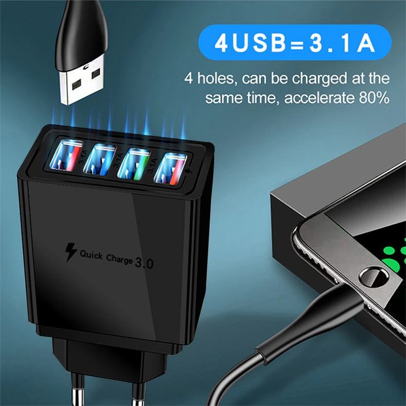 Зарядка 4xUSB 3.1 A - фото фото фото 2