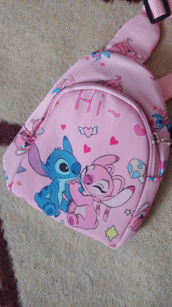 Детский Рюкзак мини нагрудная сумка Stitch Стич новый - фото фото фото 4