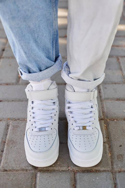 Nike Air Force Mid Winter White (Хутро) 36 - фото фото фото 3