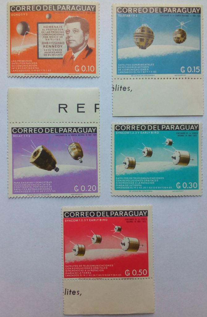 Парагвай 1966 Годовщина смерти Кеннеди, космос, MNH - фото фото фото 0