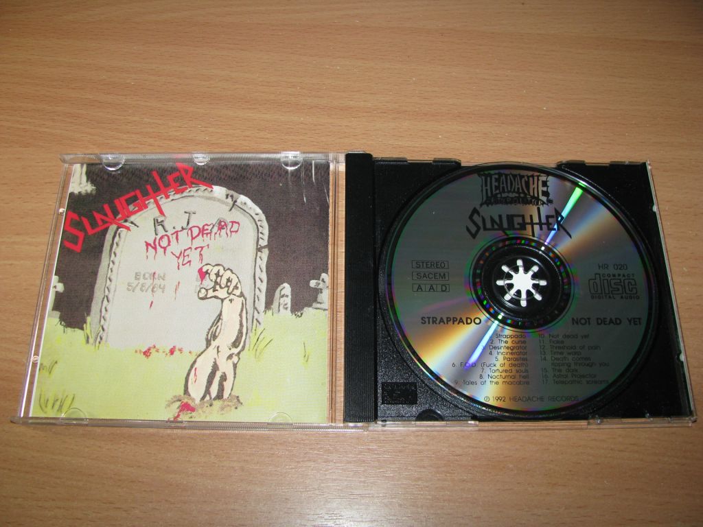 SLAUGHTER - Strappado / Not Dead Yet  (1992 Headache 1st press) - фото фото фото 1