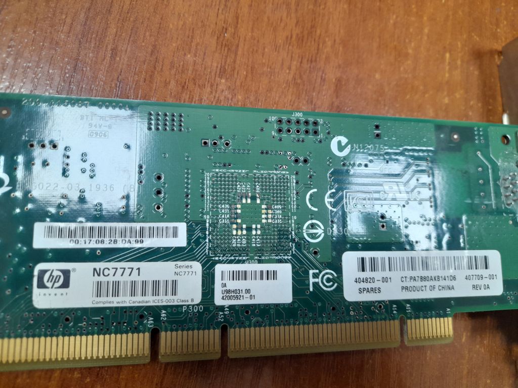 Мережевий Ethernet Adapter Broadcom 1Gb/s PCI-X 133 - фото фото фото 2