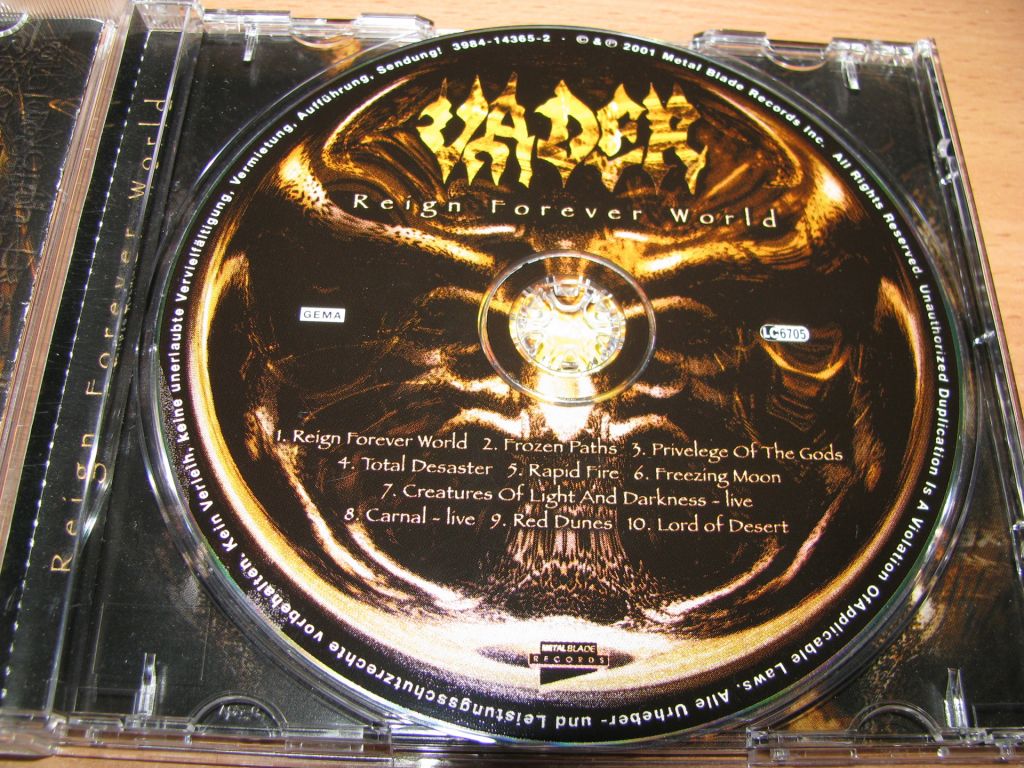 VADER - Reign Forever World    (2001 Metal Blade 1st press) - фото фото фото 2